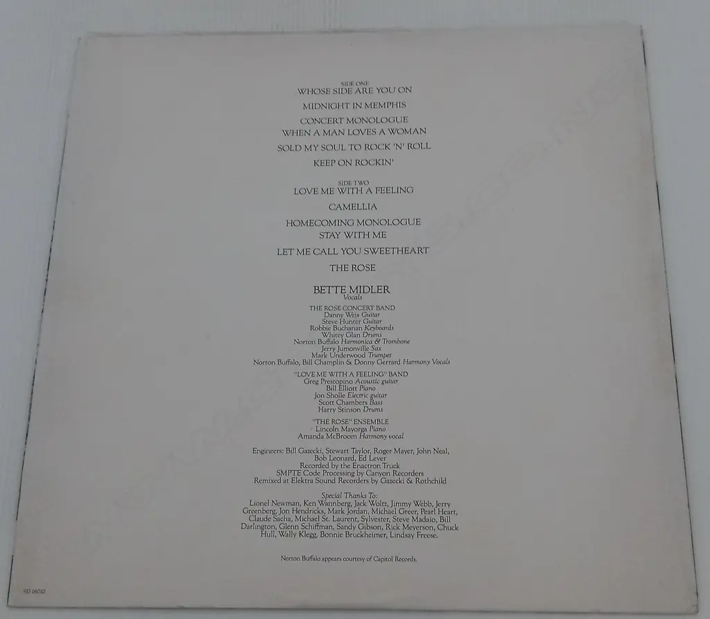 Bette Midler, The Rose - The Original Soundtrack Recording Image 1++